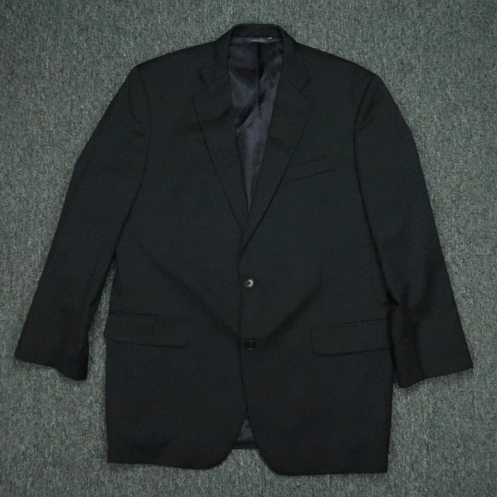 Brooks Brothers Blazer Men 44L Blue 1818 Madison Estrato‎ Wool Sport Coat Jacket